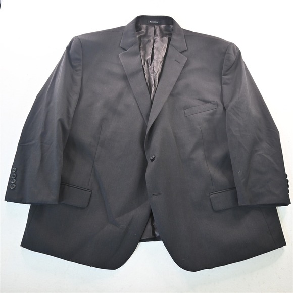 Pronto Uomo 56R Charcoal Gray 100% Wool Mens Blazer Suit Jacket Sport Coat